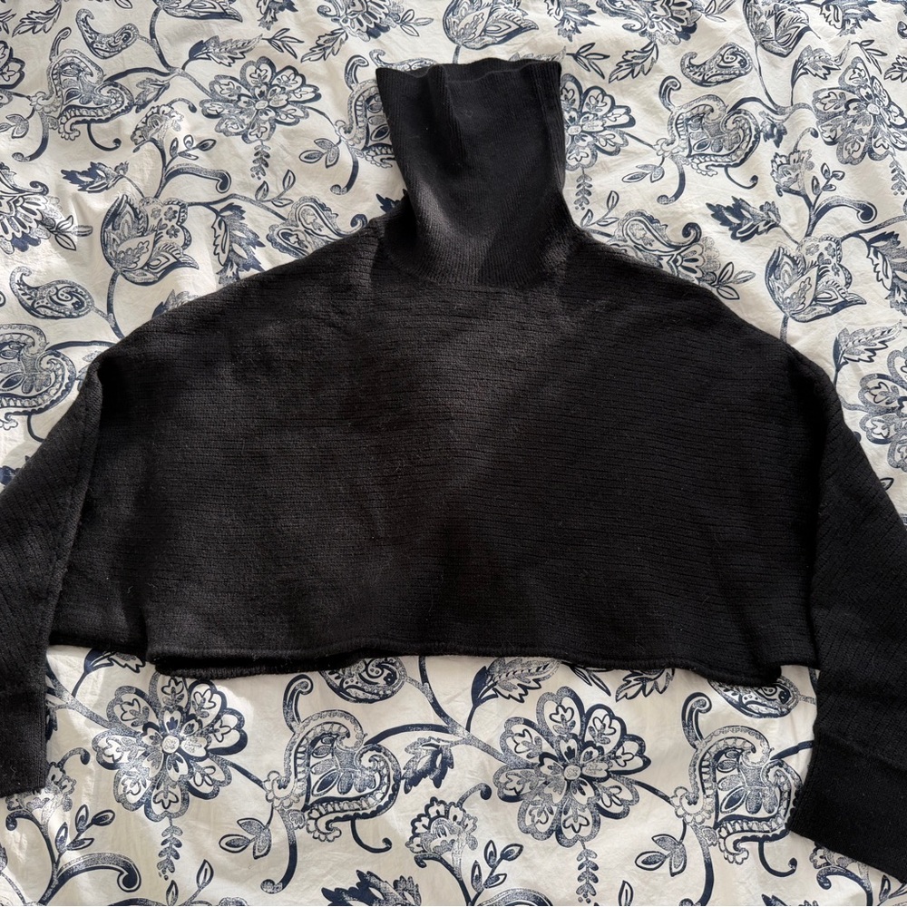 Wilfred Black Cowl Neck Sweater